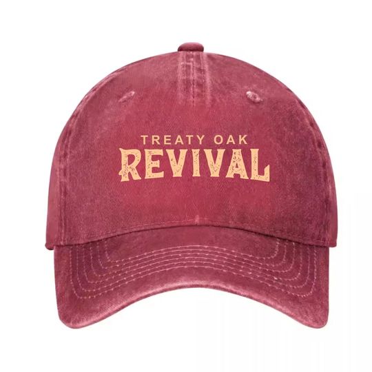 Discover Treaty Oak Revival Baseball Denim Cap - 100% Cotton Denim Baseball Cap Hat, Women Men Baseball Cap, Adjustable Cap