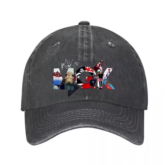 MGK Machine Gun Kelly Baseball Denim Cap - Denim Baseball Cap Hat, Women Men Baseball Cap, Adjustable Cap