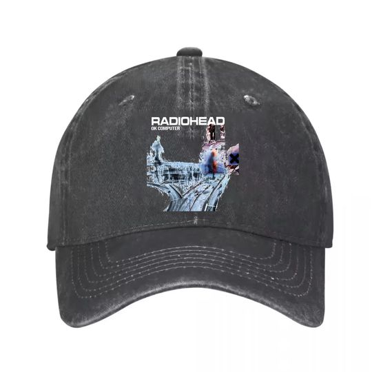Discover Retro Radiohead Baseball Denim Cap - 100% Cotton Denim Baseball Cap Hat, Women Men Baseball Cap, Adjustable Cap