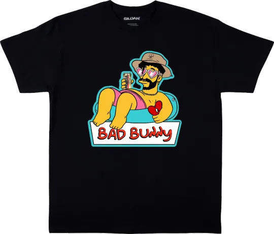 Discover Bad Bunny T-Shirt El Conejo Malo Simpson Summer without You Tee