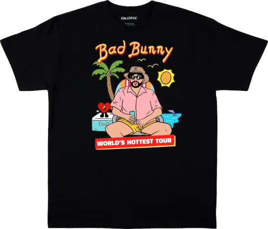 Discover Bad Bunny World's Hottest Tour T-Shirt El Conejo Malo Un Verano Sin ti Tee