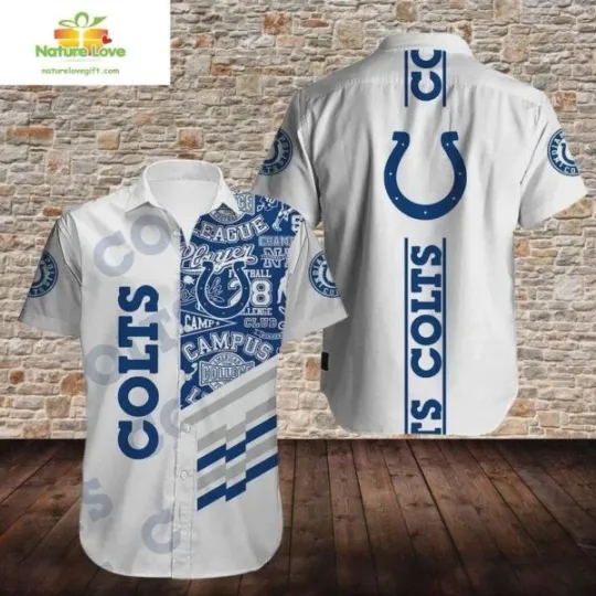 Discover Indianapolis Football Team Coltss Hawaiian Shirt Team Spirit