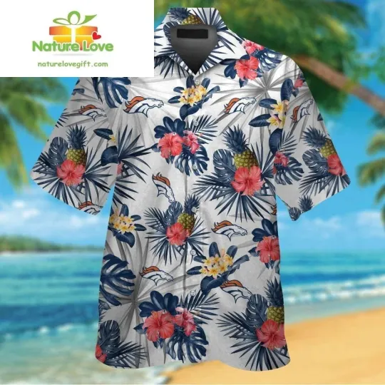 Discover Denver Football Team Broncoss Aloha Shirt Set for Men Women
