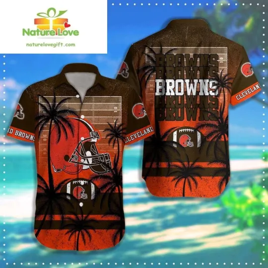 Discover Cleveland Football Team Brownss Hawaii Shirt Gift for Fans