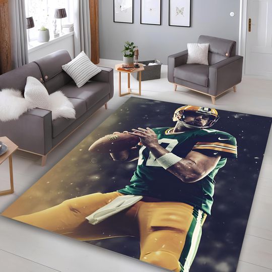 Discover football Football Team Area Rug: Non-Slip Sports Fan Decor