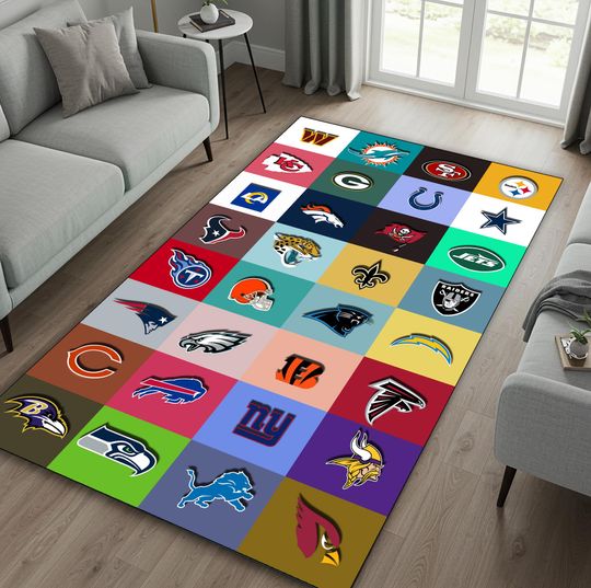 Discover football Team Logo Design Carpet, Fan Sports Carpet