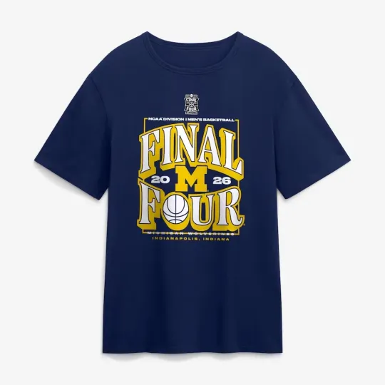 Discover Michigan Wolv 2026 Men's Basketball Tournament March Madness Final Four T-shirt