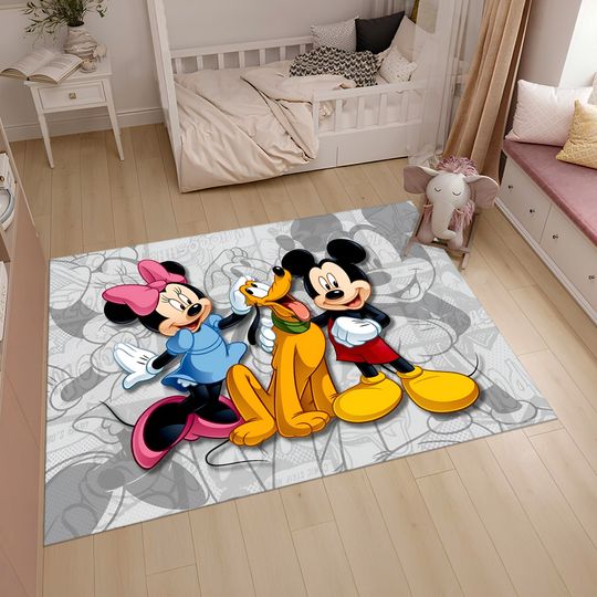 Discover Mickey Mouse Rug,Minnie Mouse Rug,Kids Rug,Colorful Rug,Custom Rug,Nursery Rug,Cute Rug,Area Rug,Kids Room Rug,Nursery Decor,Gift for Kids