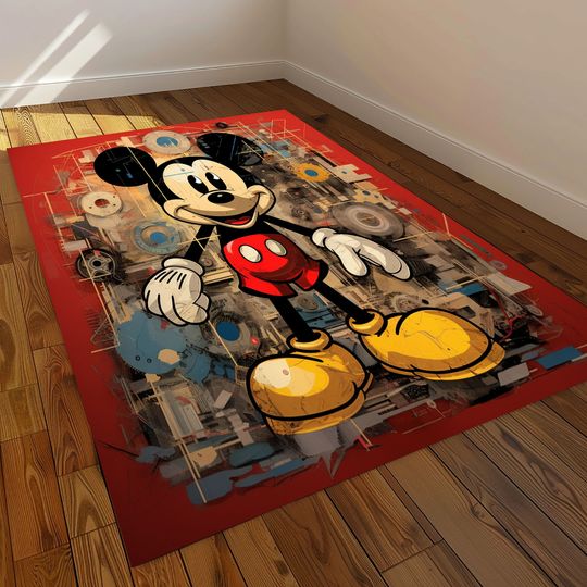 Discover Mickey Mouse Engineer Rug, Kids Playroom Decor