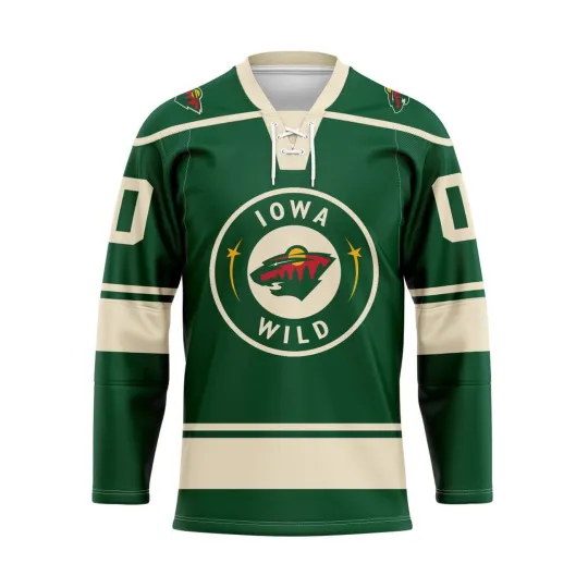 Discover Iowa Wild Personalized 2025/26 Green Hockey Shirt Fan Gear