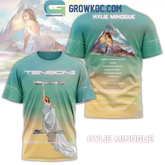 Discover Kylie Minogue Tension Tour 3D T-Shirt All size For Men and Women
