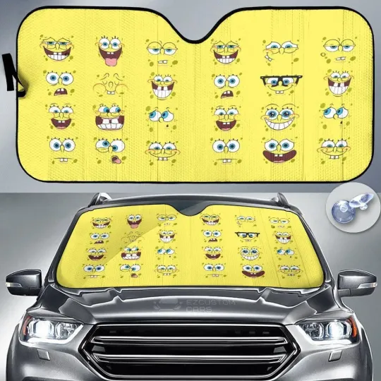 Discover SpongeBob SquarePants Car Sun Shade - Car Accessories