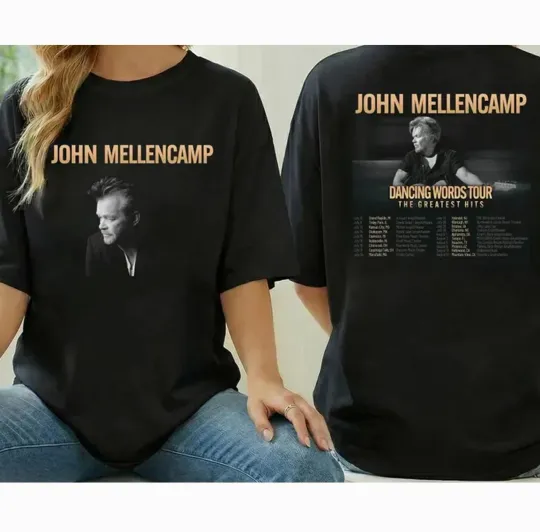 Discover John Mellencamp Dancing Words Tour 2026 T-Shirt