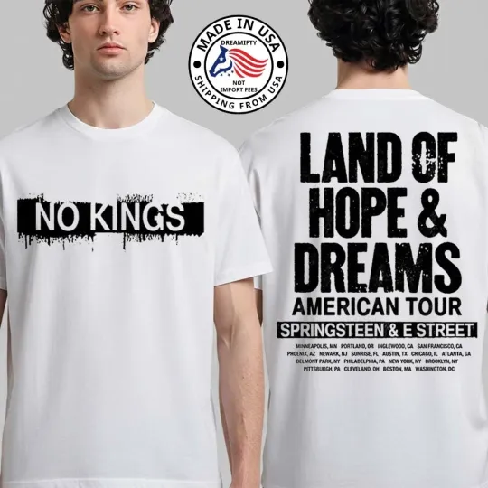 Discover Bruce Springsteen And E Street Land Of Hope And Dreams American Tour 2026 Shirt
