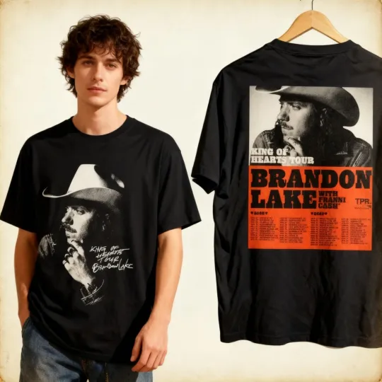 Discover 2 Sides Brandon Lakes KING OF HEARTS TOUR 2025 2026 Shirt Unisex S-5XL 2L0252