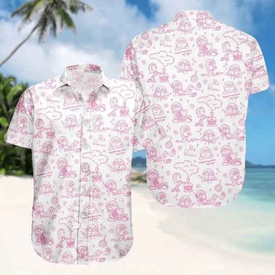 Discover Disney Cute Lizzie McGuire Button Shirt, Lizzie McGuire Hawaiian Shirt