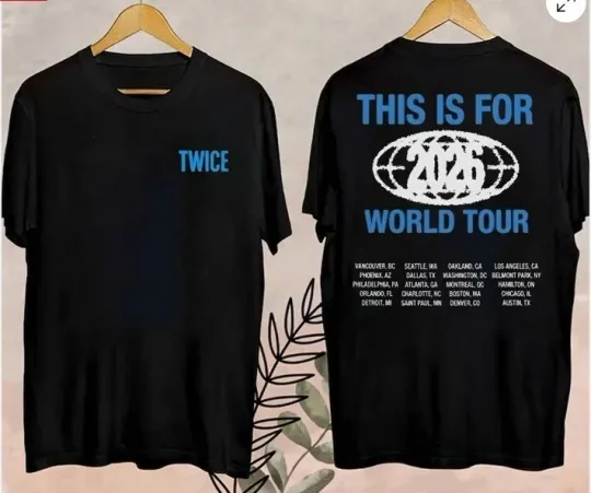 Discover TWICE This Is For 2026 Tour LA Pop-up Multicolor T-Shirt