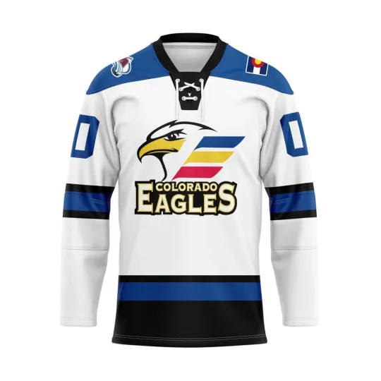 Discover Colorado Eagles Personalized 2025/26 White Hockey Shirt Fan Gear