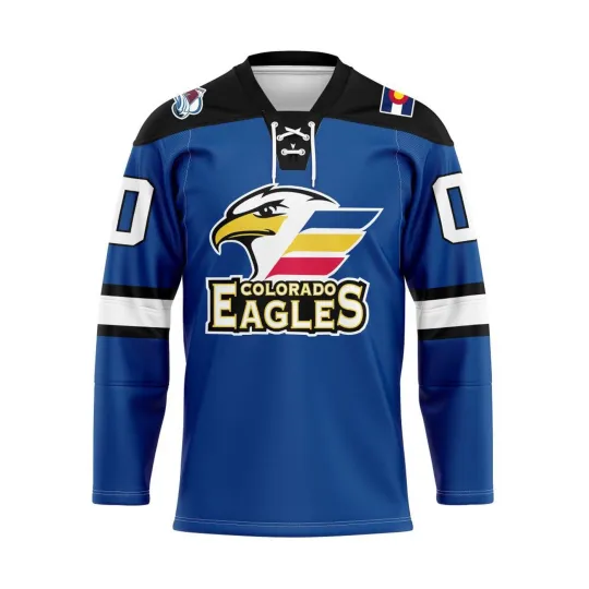 Discover Colorado Eagles Personalized 2025/26 Blue Hockey Shirt Fan Gear