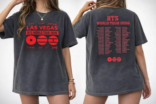 Discover BTS World Tour 2026 Arirang Shirt Personalized Army Fan Gift Two Sided Tee