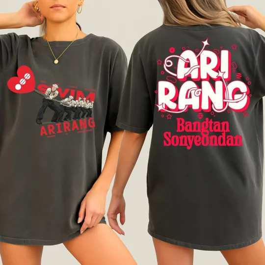 Discover BTS World Tour 2026 Shirt Kpop Concert Merch Army Fan Gift Vintage Black Tee