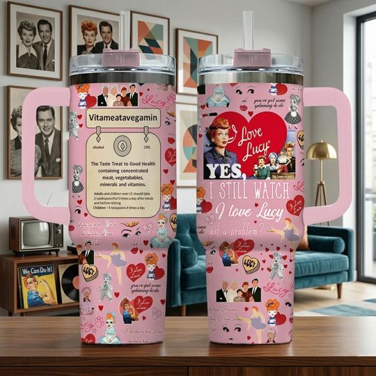 I Love Lucy Tumbler 40Oz, I Love Lucy Tumbler, I Love Lucy Tumbler, I Love Lucy Coffee Tumbler, I Love Lucy Insulated Cup