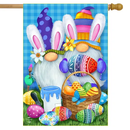 Discover Briarwood Lane Easter Gnomes Holiday House Flag