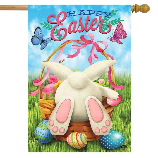 Discover Briarwood Lane Easter Egg Hunt House Flag