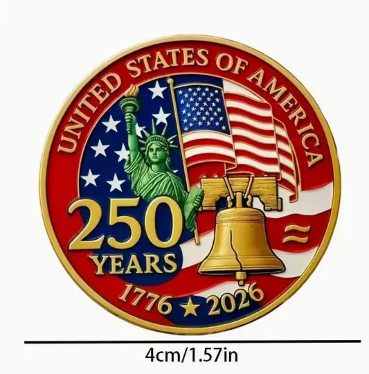 Discover Replica 250th Anniversary United States Commemorative Coin