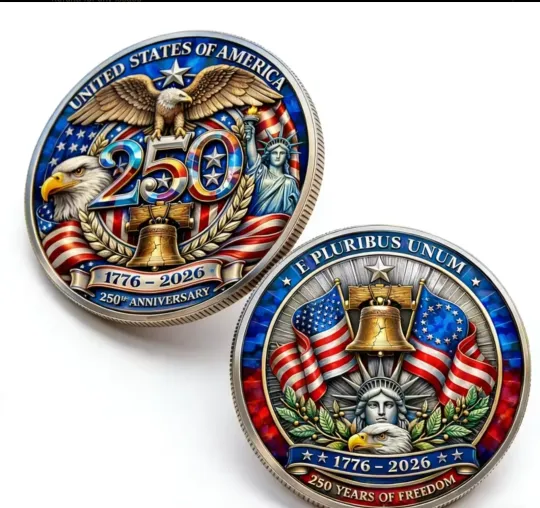 Discover 250th Anniversary USA Commemorative Coin Iron