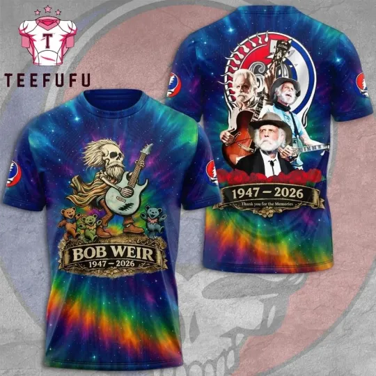 Discover Bob Weir Grateful Classic Rock Fan Apparel 3D Shirt All Size