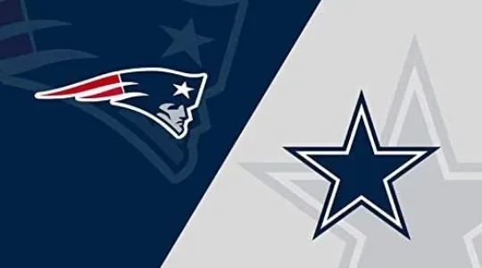 Discover Dallas Cowboys vs New England Patriots House Divided Flag 3x5 Football Decor