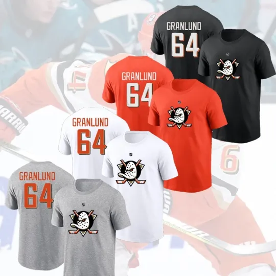 Discover Mikael Granlund #64 Anaheim Ducks Name and Number Gift For Fan