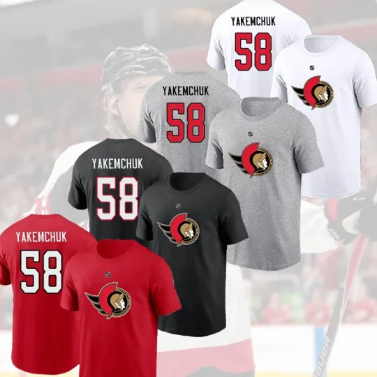 Carter Yakemchuk #58 Ottawa Senators Name and Number Gift For Fan