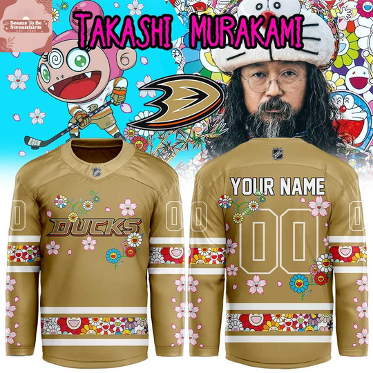 Anaheim Ducks x Takashi Murakami 2026 Personalized Hockey Jersey