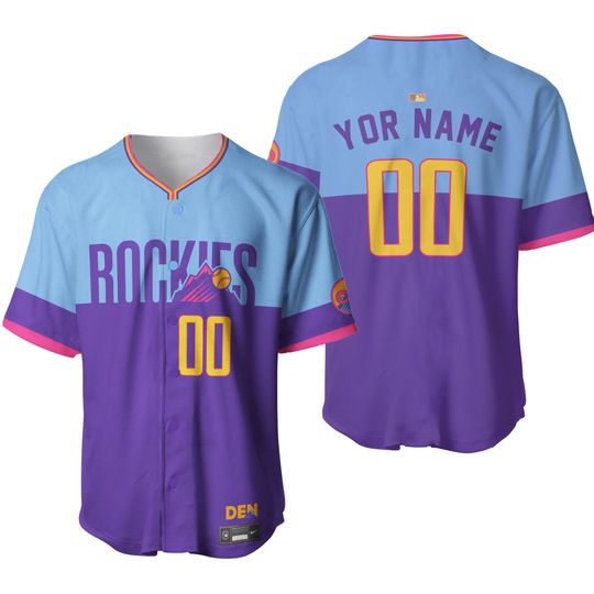 Men's Rockies Purple/Light Blue 2025 City Connect  Jersey