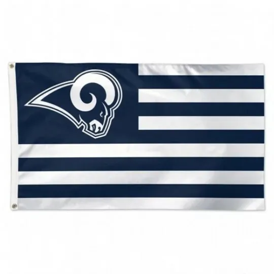 Discover Los Angeles LA Rams Americana Logo Flag with Grommets