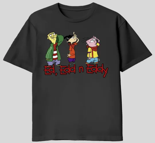 Discover Ed Edd Eddy T-Shirt | 90s Cartoon Fan Art | Retro Cartoon Nostalgia Tee