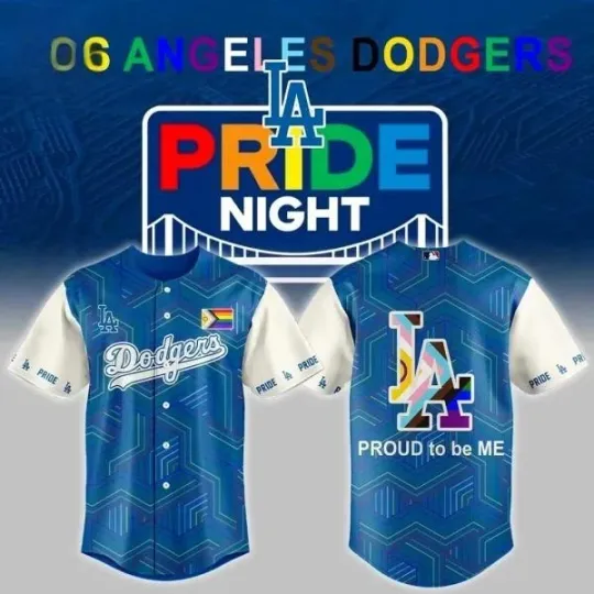Discover Print Dodgers Pride Night 2026 Baseball Jersey