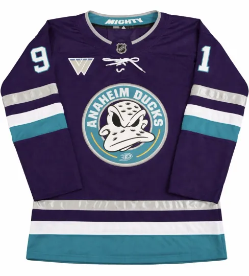 Leo Carlsson Men's Hockey Jersey Anaheim Ducks Playoffs #91