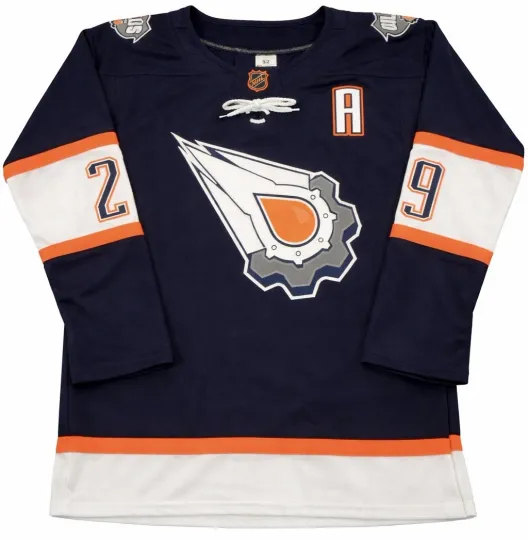 Discover Leon Draisaitl Edmonton Oilers Reverse Retro Blue Men's Hockey Jersey #29