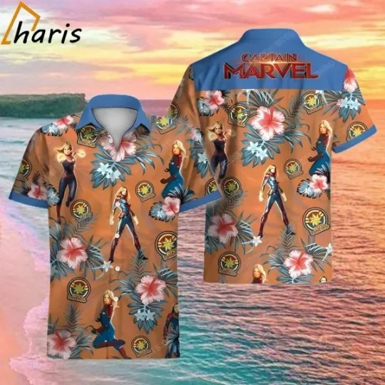 Discover Marvel Floral Captain America Avengers Summer Aloha Hawaiian Shirt