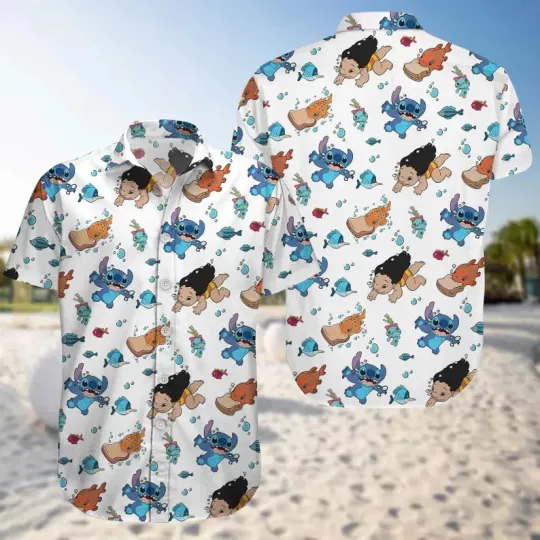 Discover Disney Lilo And Stitch Pudge Controls The Weather Summer Aloha Hawaiian Shirt