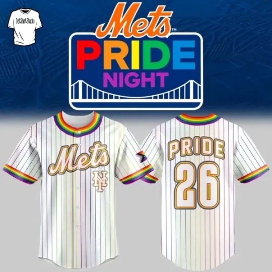 Discover Mets Pride Night 2026 Special Edition Baseball Jersey