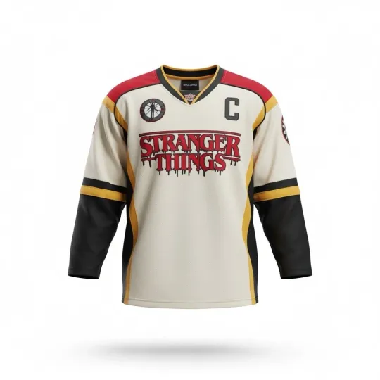 Discover Stranger Things Logo Hockey Jersey - Men's Clothing