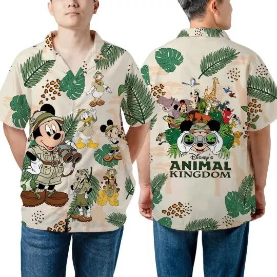 Discover Disney Mickey Friends Animal Kingdom Hawaiian Shirt