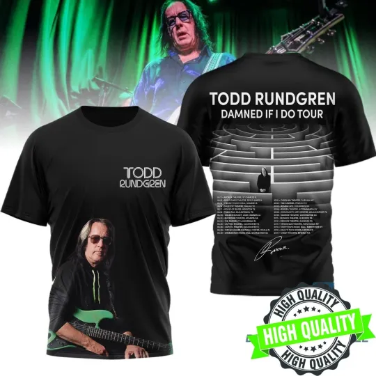 Discover Todd Rundgren Damned If I Do 2026 Tour 3D AOP T Shirt