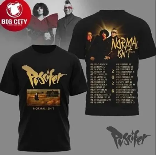 Discover New Puscifer Normal Isnt Tour 2026 Rock Band S to 5XL 3D AOP Shirt