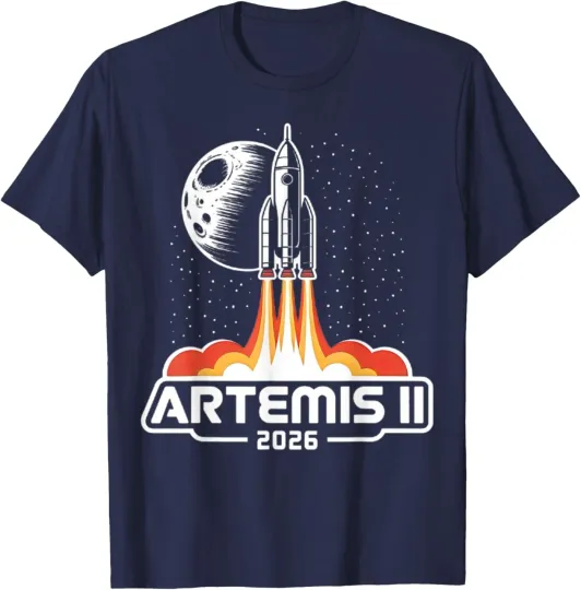 Discover Artemis II Back to the Moon Unisex T-Shirt