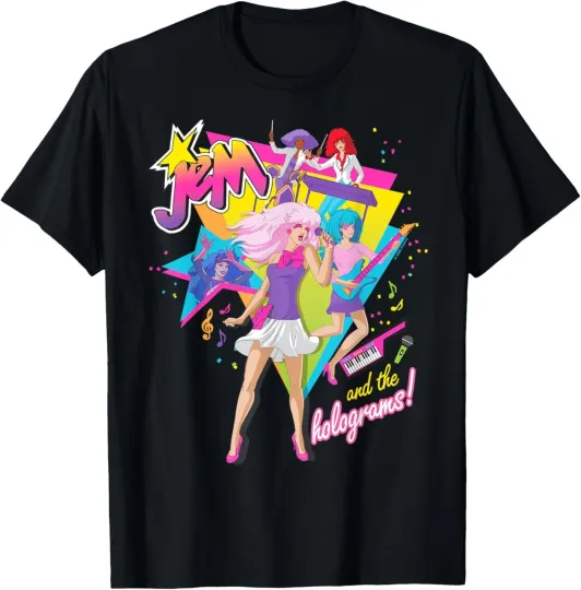 Discover Jem and The Holograms 80s Rock Band Unisex T-Shirt